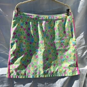 Lilly Pulitzer women’s size 14 flowered summer skirt with built in shorts